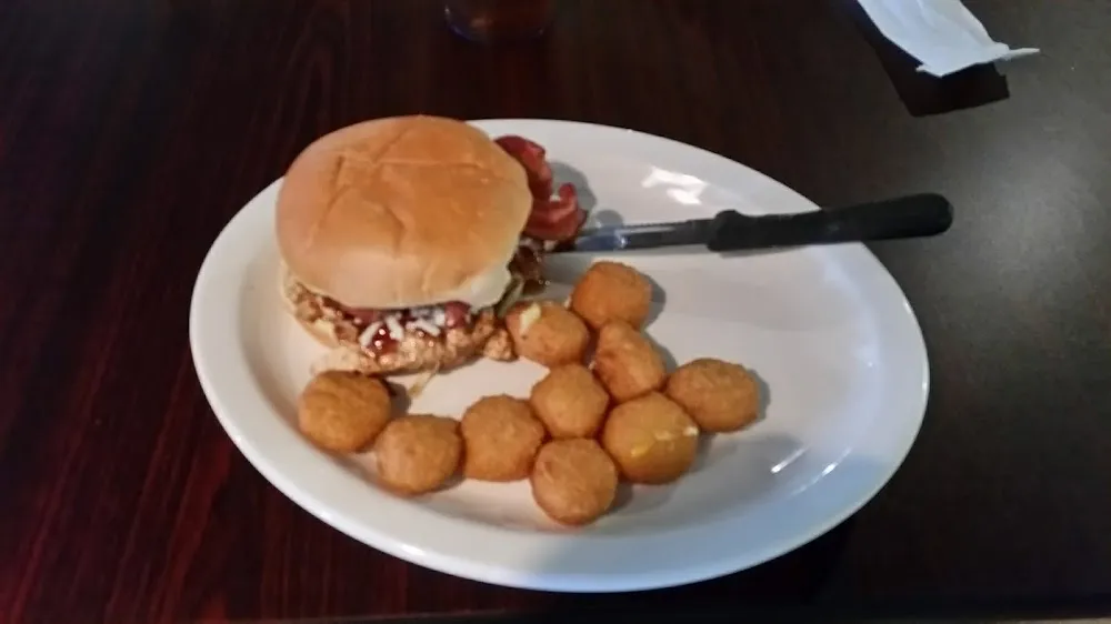 Smokey Mountain Chicken Sandwich and Corn Nuggets